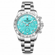 Чоловічий годинник Pagani Design PD-1727 Silver-Blue з сапфіровим склом та механізмом Seiko VK63 Чоловічий годинник Pagani Design PD-1727 Silver-Blue з сапфіровим склом та механізмом Seiko VK63