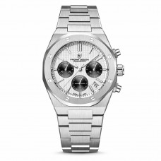 Чоловічий годинник Pagani Design PD-1707 Silver-Silver з хронографом та сапфіровим склом Чоловічий годинник Pagani Design PD-1707 Silver-Silver з хронографом та сапфіровим склом