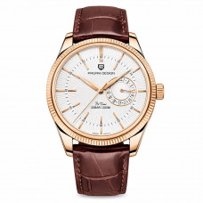Чоловічий годинник Pagani Design PD-1689 Gold-White-Brown з сапфіровим склом та механізмом SEIKO VH65 Чоловічий годинник Pagani Design PD-1689 Gold-White-Brown з сапфіровим склом та механізмом SEIKO VH65