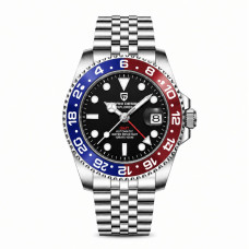 Чоловічий годинник Pagani Design PD-1662 Pepsi з сапфіровим склом та механікою Pearl DG5833GMT Чоловічий годинник Pagani Design PD-1662 Pepsi з сапфіровим склом та механікою Pearl DG5833GMT