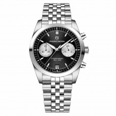 Чоловічий годинник Pagani Design PD-1775 Silver-Black з сапфіровим склом та механізмом Seiko VK64 Чоловічий годинник Pagani Design PD-1775 Silver-Black з сапфіровим склом та механізмом Seiko VK64