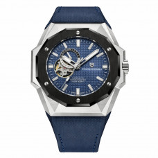 Чоловічий механічний годинник Pagani Design PD-YS010 Silver-Blue з сапфіровим склом та автопідзаводом Чоловічий механічний годинник Pagani Design PD-YS010 Silver-Blue з сапфіровим склом та автопідзаводом