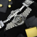 Чоловічий механічний годинник Skrox 7049 Silver-Black з автопідзаводом та сталевим браслетом