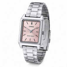 Жіночий годинник Casio LTP-V007D-4E з рожевим циферблатом та сталевим браслетом Жіночий годинник Casio LTP-V007D-4E з рожевим циферблатом та сталевим браслетом