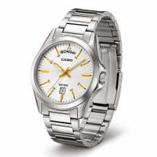 Чоловічий годинник Casio MTP-1370D-7A2 з нержавіючої сталі, мінеральне скло, водозахист 5 ATM Чоловічий годинник Casio MTP-1370D-7A2 з нержавіючої сталі, мінеральне скло, водозахист 5 ATM