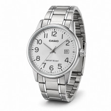 Чоловічий годинник Casio MTP-V002D-7B з датою та сталевим браслетом, сріблястий циферблат Чоловічий годинник Casio MTP-V002D-7B з датою та сталевим браслетом, сріблястий циферблат