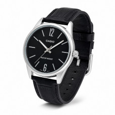 Чоловічий годинник Casio MTP-V005L-1B — Класична модель з мінеральним склом та шкіряним ремінцем Чоловічий годинник Casio MTP-V005L-1B — Класична модель з мінеральним склом та шкіряним ремінцем