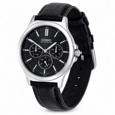 Чоловічий годинник Casio MTP-V300L-1A Classic з багатофункціональним циферблатом та шкіряним ремінцем Чоловічий годинник Casio MTP-V300L-1A Classic з багатофункціональним циферблатом та шкіряним ремінцем