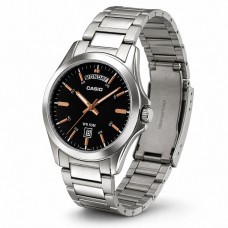 Чоловічий годинник Casio MTP-1370D-1A2 Classic — сталевий корпус, мінеральне скло та водонепроникність 5 ATM Чоловічий годинник Casio MTP-1370D-1A2 Classic — сталевий корпус, мінеральне скло та водонепроникність 5 ATM