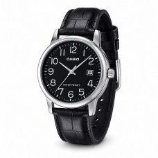 Чоловічий годинник Casio MTP-V002L-1B — Класична модель з датою та шкіряним ремінцем Чоловічий годинник Casio MTP-V002L-1B — Класична модель з датою та шкіряним ремінцем