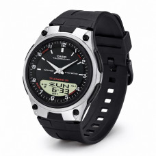 Чоловічий годинник Casio AW-80-1A - спортивна модель зі стрілково-електронним циферблатом та підсвічуванням