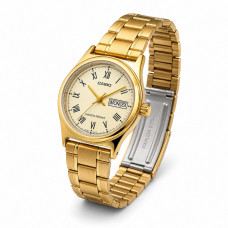 Жіночий годинник Casio LTP-V006G-9B у золотистому кольорі з металевим браслетом та мінеральним склом Жіночий годинник Casio LTP-V006G-9B у золотистому кольорі з металевим браслетом та мінеральним склом