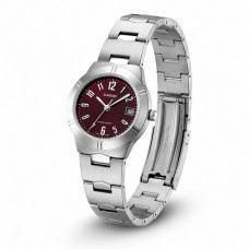 Жіночий годинник Casio LTP-1241D-4A2 — класична модель зі сталевим браслетом та бордовим циферблатом Жіночий годинник Casio LTP-1241D-4A2 — класична модель зі сталевим браслетом та бордовим циферблатом