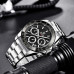 Чоловічий годинник Benyar BY-5169 Silver-Black з хронографом та сталевим браслетом Чоловічий годинник Benyar BY-5169 Silver-Black з хронографом та сталевим браслетом