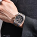 Чоловічий годинник Benyar BY-5225 Silver-Rose Gold-Black з металевим браслетом та календарем Чоловічий годинник Benyar BY-5225 Silver-Rose Gold-Black з металевим браслетом та календарем