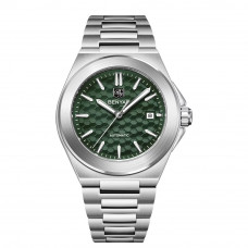Чоловічий механічний годинник Benyar BY-5219 Silver-Green з автопідзаводом та зеленим циферблатом Чоловічий механічний годинник Benyar BY-5219 Silver-Green з автопідзаводом та зеленим циферблатом