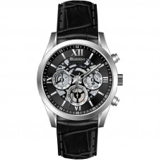 Чоловічий наручний годинник Guardo 012837-1 Silver-Black — класичний стиль з індикацією дати та дня тижня Чоловічий наручний годинник Guardo 012837-1 Silver-Black — класичний стиль з індикацією дати та дня тижня