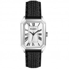 Жіночий наручний годинник Guardo 012831-1 Silver-White-Black, класичний кварцовий годинник Жіночий наручний годинник Guardo 012831-1 Silver-White-Black, класичний кварцовий годинник
