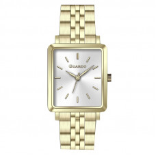 Жіночий годинник Guardo 012803-1 Gold-Silver — класична модель з прямокутним корпусом та золотистим браслетом Жіночий годинник Guardo 012803-1 Gold-Silver — класична модель з прямокутним корпусом та золотистим браслетом