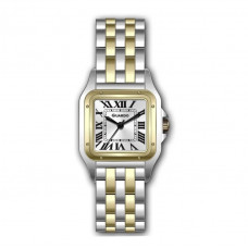 Жіночий наручний годинник Guardo 012825-8 Silver-Gold з прямокутним корпусом та металевим браслетом Жіночий наручний годинник Guardo 012825-8 Silver-Gold з прямокутним корпусом та металевим браслетом