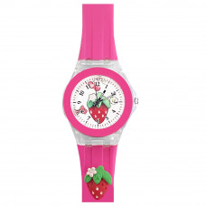 Дитячий годинник Better 005 Strawberry Pink-White рожевий силіконовий ремінець 1184-0043 Дитячий годинник Better 005 Strawberry Pink-White рожевий силіконовий ремінець 1184-0043