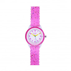 Дитячий годинник Better 008 Shine Pink-White для дівчаток, рожевий силіконовий ремінець, кварцовий механізм Дитячий годинник Better 008 Shine Pink-White для дівчаток, рожевий силіконовий ремінець, кварцовий механізм