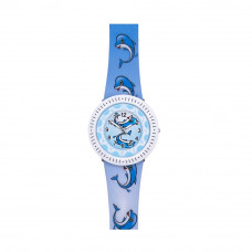 Дитячий годинник Better 009 Dolphin White-Blue з кварцовим механізмом та силіконовим ремінцем Дитячий годинник Better 009 Dolphin White-Blue з кварцовим механізмом та силіконовим ремінцем