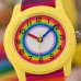 Дитячий годинник Better 003 Rainbow Yellow з різнокольоровим ремінцем та кварцовим механізмом Дитячий годинник Better 003 Rainbow Yellow з різнокольоровим ремінцем та кварцовим механізмом