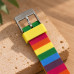 Дитячий годинник Better 003 Rainbow Yellow з різнокольоровим ремінцем та кварцовим механізмом Дитячий годинник Better 003 Rainbow Yellow з різнокольоровим ремінцем та кварцовим механізмом