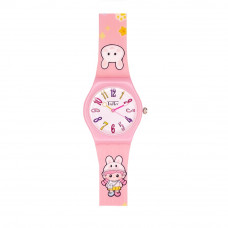 Дитячий годинник Better 012 Bunny Light Pink-White для дівчаток з рожевим силіконовим ремінцем Дитячий годинник Better 012 Bunny Light Pink-White для дівчаток з рожевим силіконовим ремінцем