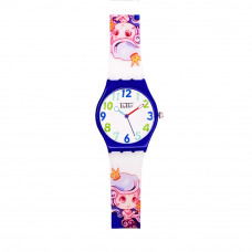 Дитячий годинник Better 012 Mermaid Blue-White з синім силіконовим ремінцем та кварцовим механізмом Дитячий годинник Better 012 Mermaid Blue-White з синім силіконовим ремінцем та кварцовим механізмом