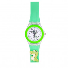 Дитячий годинник Better 005 Crocodile Green-White з кварцовим механізмом та силіконовим ремінцем Дитячий годинник Better 005 Crocodile Green-White з кварцовим механізмом та силіконовим ремінцем