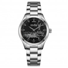 Жіночий годинник Awarder 035 Київ I Silver-Black зі сріблястим браслетом та чорним циферблатом Жіночий годинник Awarder 035 Київ I Silver-Black зі сріблястим браслетом та чорним циферблатом