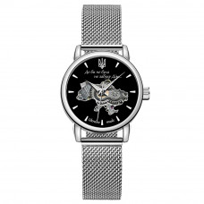 Жіночий механічний годинник Awarder 028L Silver-Black Де би не була зі сріблястим сталевим браслетом Жіночий механічний годинник Awarder 028L Silver-Black Де би не була зі сріблястим сталевим браслетом