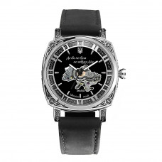 Жіночий механічний годинник Awarder 021-3D Де би не була Silver-Black-Black Leather з автопідзаводом Жіночий механічний годинник Awarder 021-3D Де би не була Silver-Black-Black Leather з автопідзаводом