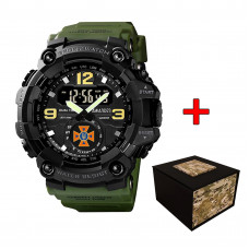 Годинник наручний Awarder 004 ДСНС Army Green тактичний з водонепроникністю 5 ATM Годинник наручний Awarder 004 ДСНС Army Green тактичний з водонепроникністю 5 ATM