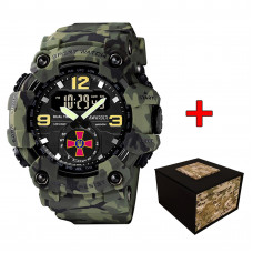 Годинник наручний Awarder 004 ЗСУ Camo Green тактичний з водозахистом 5 ATM Годинник наручний Awarder 004 ЗСУ Camo Green тактичний з водозахистом 5 ATM