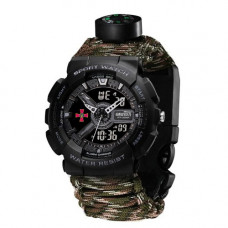 Годинник наручний Awarder 005P ЗСУ Чорні з паракордовим ремінцем Camo Green та подарунковою коробкою Годинник наручний Awarder 005P ЗСУ Чорні з паракордовим ремінцем Camo Green та подарунковою коробкою