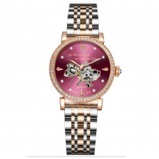 Жіночий механічний годинник Awarder 047 Silver-Gold-Pink з автопідзаводом та рожевим циферблатом Жіночий механічний годинник Awarder 047 Silver-Gold-Pink з автопідзаводом та рожевим циферблатом