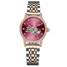 Жіночий годинник Awarder 049 Silver-Gold-Pink з механікою та автопідзаводом Жіночий годинник Awarder 049 Silver-Gold-Pink з механікою та автопідзаводом