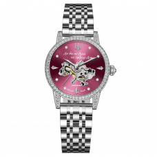 Жіночий механічний годинник Awarder 049 Silver-Pink з автопідзаводом та мінеральним склом Жіночий механічний годинник Awarder 049 Silver-Pink з автопідзаводом та мінеральним склом