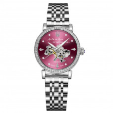 Жіночий механічний годинник Awarder 047 Silver-Pink зі сріблястим браслетом та рожевим циферблатом Жіночий механічний годинник Awarder 047 Silver-Pink зі сріблястим браслетом та рожевим циферблатом