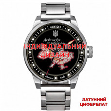 Чоловічий механічний годинник Awarder 058 Silver-Red Steel з автопідзаводом та сапфіровим склом