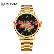 Чоловічий механічний годинник Awarder 048 Gold-Black Steel з автопідзаводом та сапфіровим склом