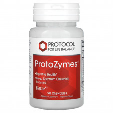 Травні ферменти широкого спектру, ProtoZymes, Protocol for Life Balance, 90 жувальних таблеток