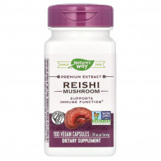 Гриб рейші лікувальний, Reishi, Nature's Way, стандартизований, 376 мг, 100 капсул Гриб рейші лікувальний, Reishi, Nature's Way, стандартизований, 376 мг, 100 капсул