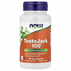 Репродуктивне здоров'я чоловіків, TestoJack 100, Now Foods, 60 вегетаріанських капсул