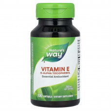 Вітамін Е, Vitamin E, Nature's Way, 268 мг, 100 гелевих капсул Вітамін Е, Vitamin E, Nature's Way, 268 мг, 100 гелевих капсул