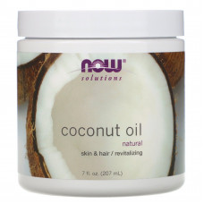 Кокосова олія, Coconut Oil, Now Foods, Solutions, 207 мл