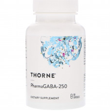Гамма-аміномасляна кислота, PharmaGABA-250, Thorne, 60 капсул (250 мг на капсулу) Гамма-аміномасляна кислота, PharmaGABA-250, Thorne, 60 капсул (250 мг на капсулу)